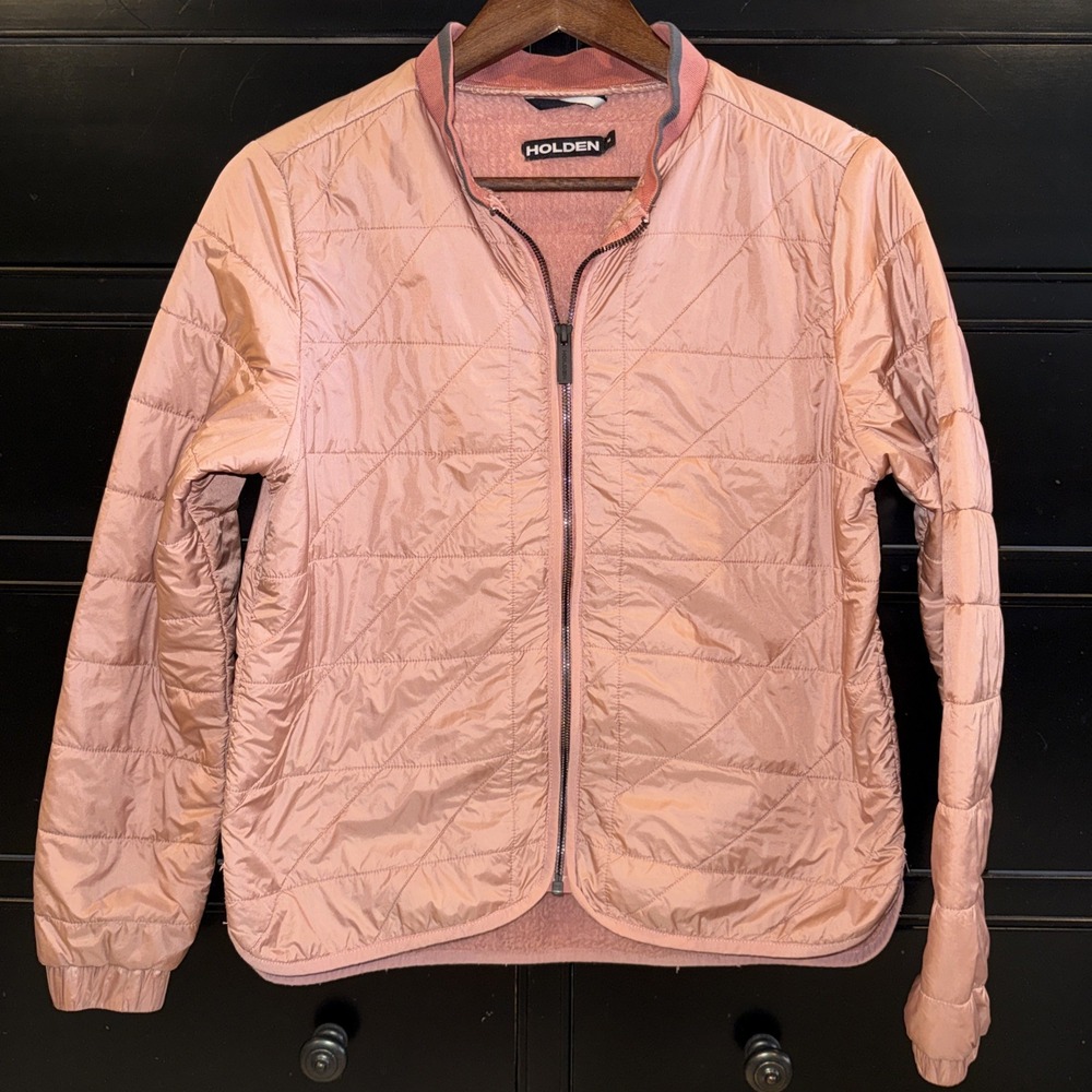 Holden Bomber Liner Jacket Dusty Rose Women's Medium‎ Lightweight Polartec